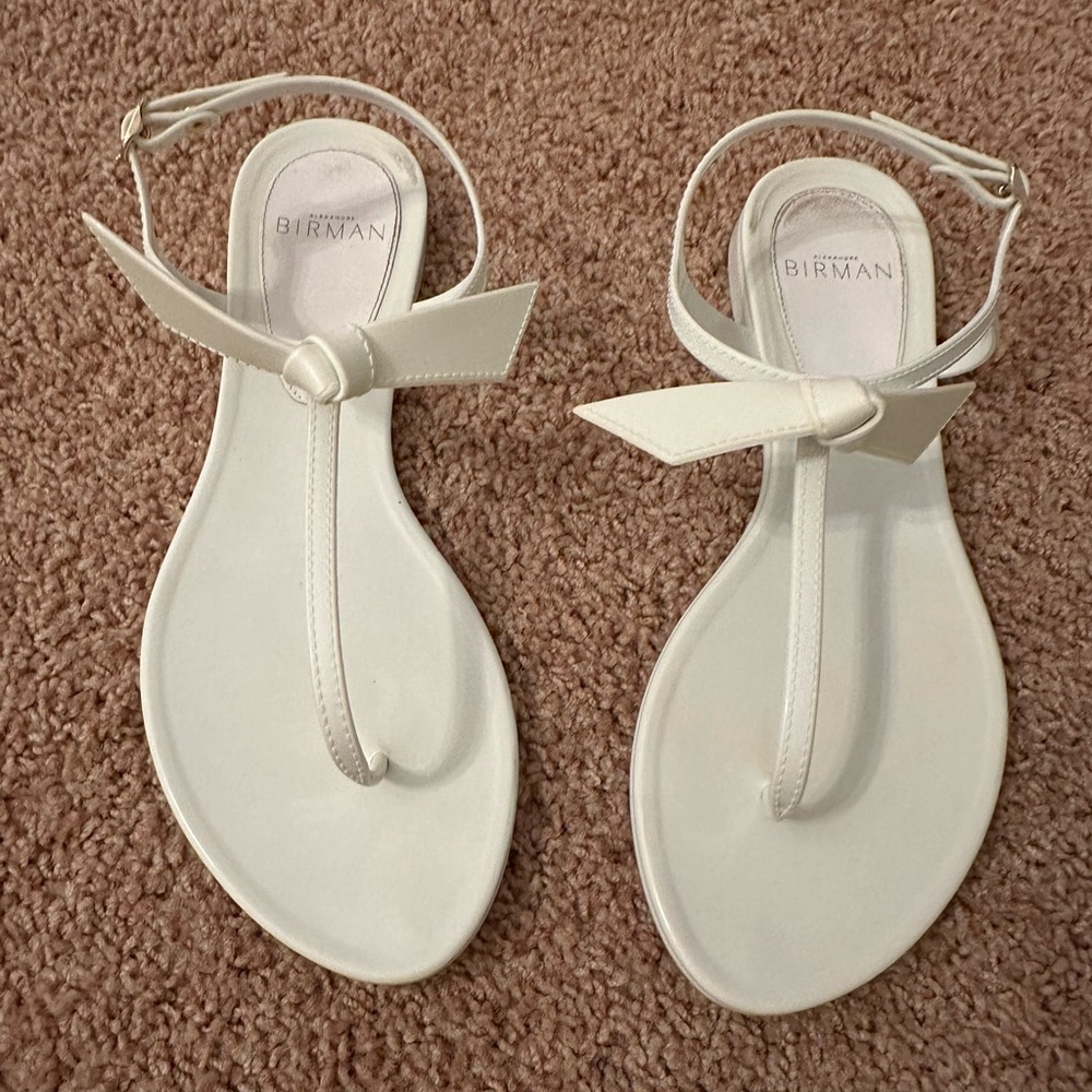 Alexandre Birman White Jelly Sandals